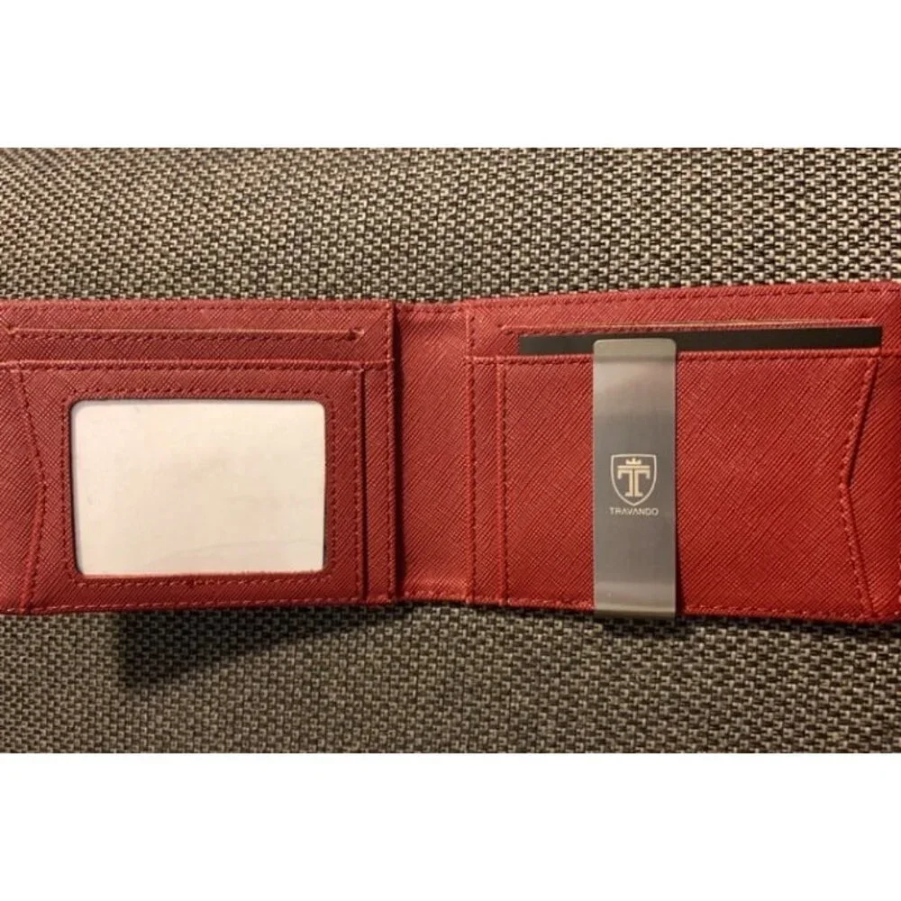 New Mens Slim Wallet with Money Clip AUSTIN RFID Blocking Bifold Credit Card